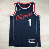 Los Angeles Clippers #1 James Harden Hot Press Clippers 1 Navy s-xxl Style 2