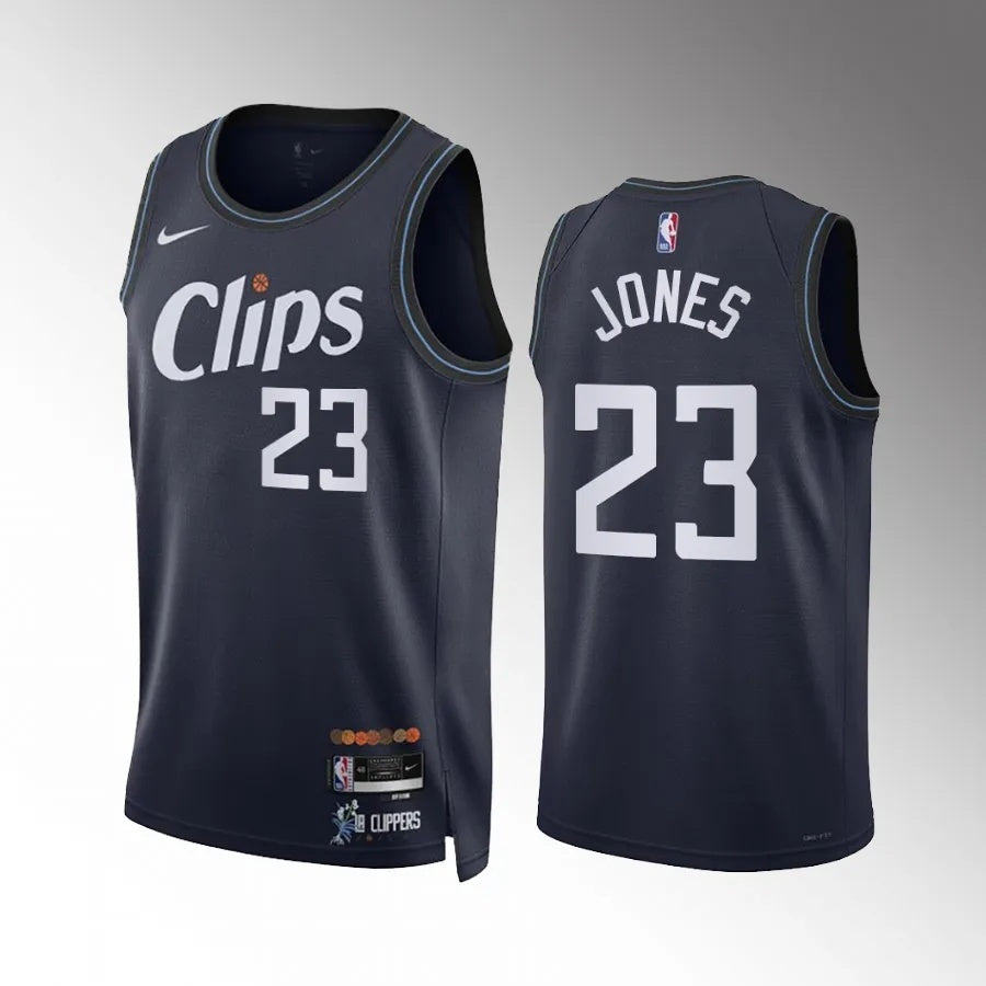 Los Angeles Clippers #23 Kai Jones 2023-24 Navy City Edition Men Jersey