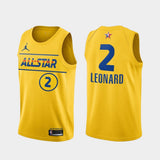 Los Angeles Clippers #2 Kawhi Leonard 2021-all-star-western-conference-gold-clippers-jersey