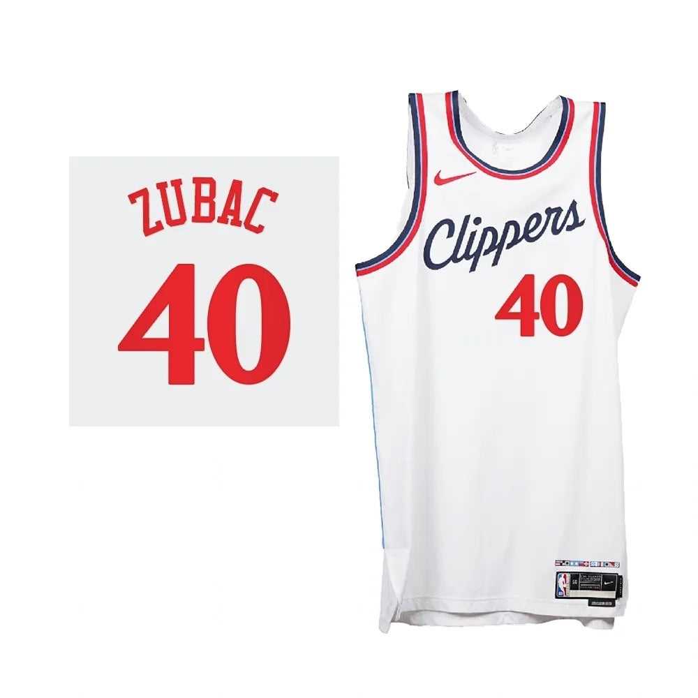 Los Angeles Clippers #40 Ivica Zubac 2024-25 Association Edition White