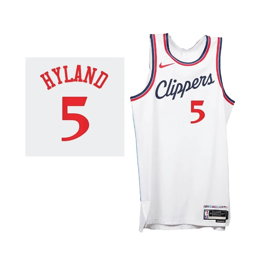 Los Angeles Clippers #5 Bones Hyland 2024-25 Association Edition White