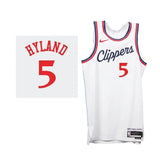 Los Angeles Clippers #5 Bones Hyland 2024-25 Association Edition White