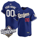 Los Angeles Dodgers ACTIVE PLAYER Custom Royal 2025 World Series Vapor Limited