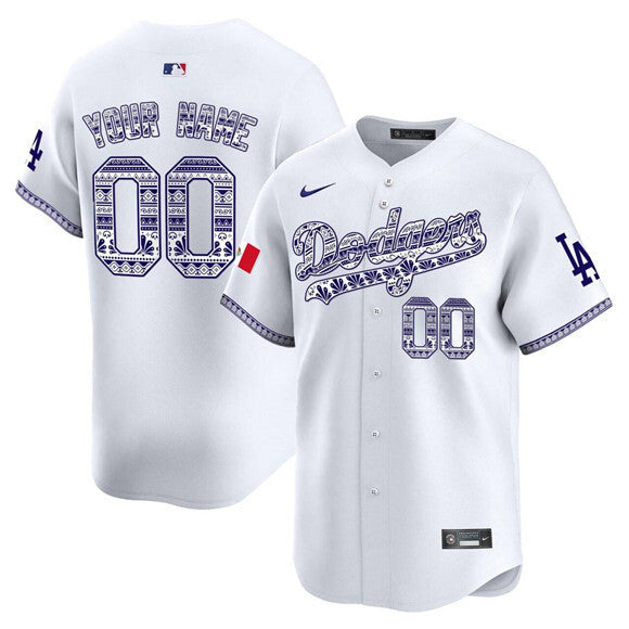 Los Angeles Dodgers ACTIVE PLAYER Custom White 2026 World Series Mexico V3