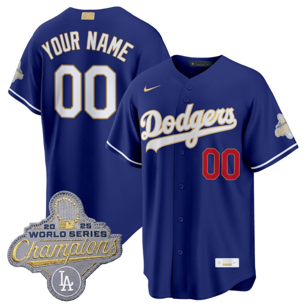 Los Angeles Dodgers Active Player Custom Royal 2026 Alternate Gold Collection
