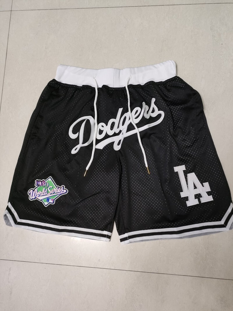 Los Angeles Dodgers Baseball Dodgers Black Pocket Shorts Style 14