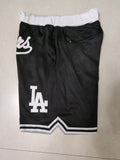 Los Angeles Dodgers Baseball Dodgers Black Pocket Shorts Style 3