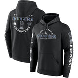 Los Angeles Dodgers Black 2024 World Series Champions Logos Pullover