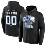 Los Angeles Dodgers Black 2025 World Series Champions Custom Black Name