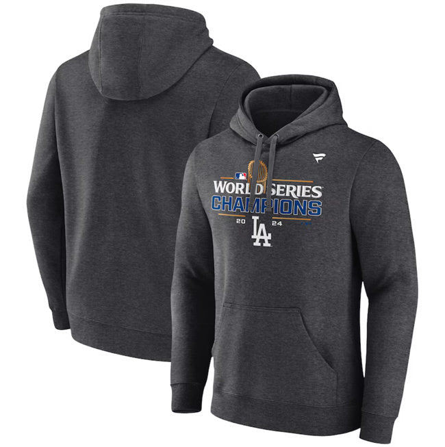 Los Angeles Dodgers Heather Charcoal 2024 World Series Champions Locker Room