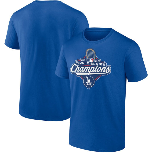 Los Angeles Dodgers Royal 2025 World Series Champions Official Logo T-Shirt