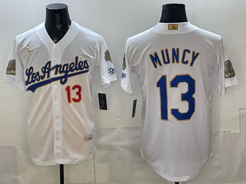 Los Angeles Dodgers #13 Max Muncy Dodgers Platinum Adult