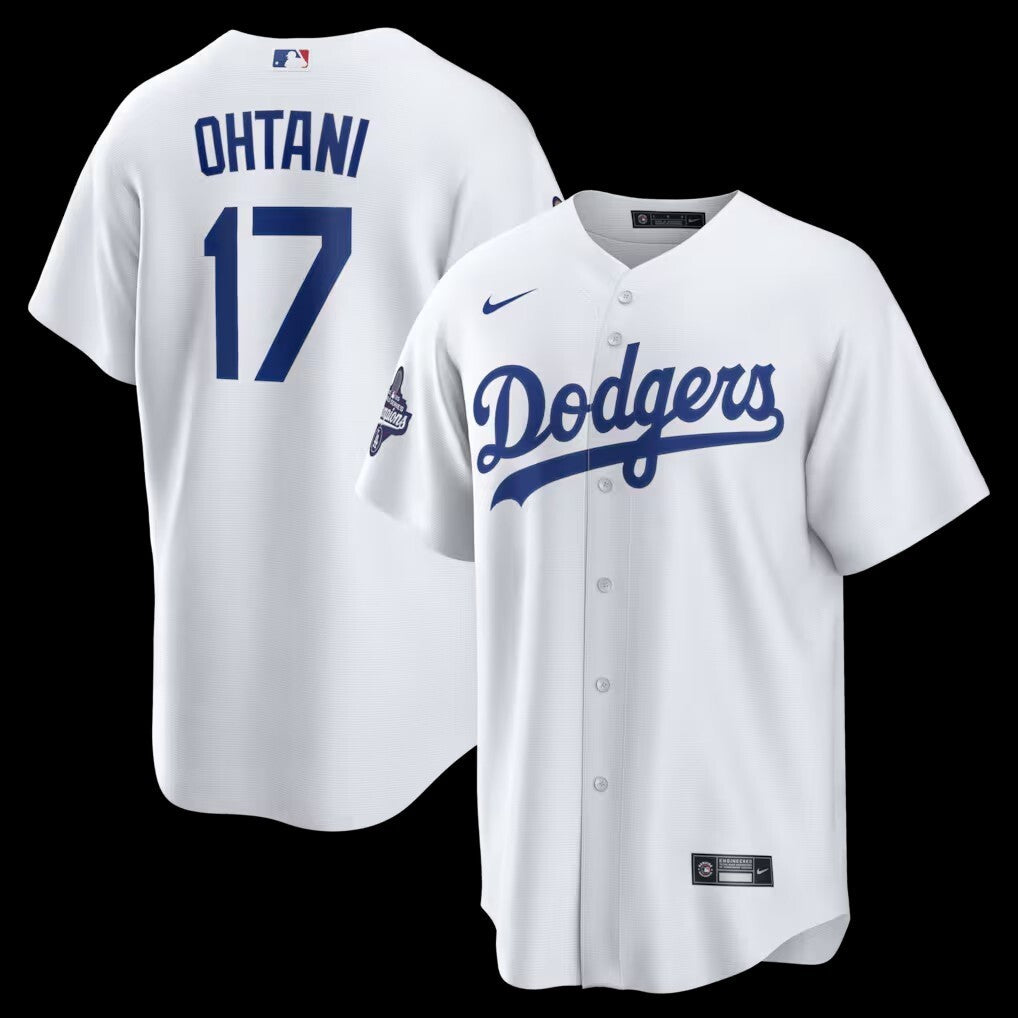 Los Angeles Dodgers #17 Shohei Ohtani 2025 World Series Champions Home Replica Jersey - White