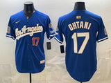 Los Angeles Dodgers #17 Shohei Ohtani Dodgers English Special V2 Style 1