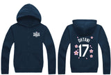 Los Angeles Dodgers #17 Shohei Ohtani Navy 2025 Tokyo Series Full-Zip Hoodie