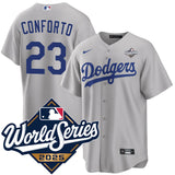 Los Angeles Dodgers #23 Michael Conforto Alternate 2025 Road World Series Jersey