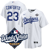 Los Angeles Dodgers #23 Michael Conforto Home 2025 World Series Jersey