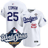Los Angeles Dodgers #25 Tommy Edman Home Limited 2025 World Series Jersey