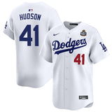 Los Angeles Dodgers #41 Daniel Hudson 2024 World Series Home Limited Jersey - White