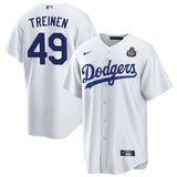 Los Angeles Dodgers #49 Blake Treinen 2024 World Series Home Jersey - White