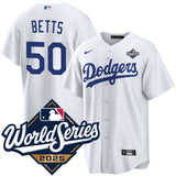 Los Angeles Dodgers #50 Mookie Betts Home 2025 World Series Jersey