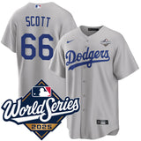 Los Angeles Dodgers #66 Tanner Scott Alternate 2025 Road World Series Jersey