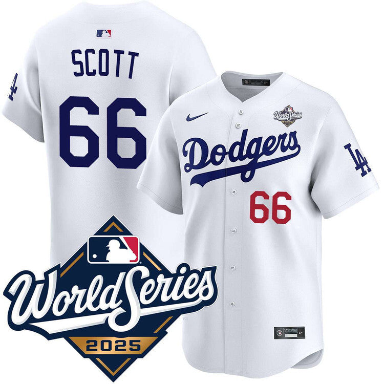 Los Angeles Dodgers #66 Tanner Scott Home Limited 2025 World Series Jersey