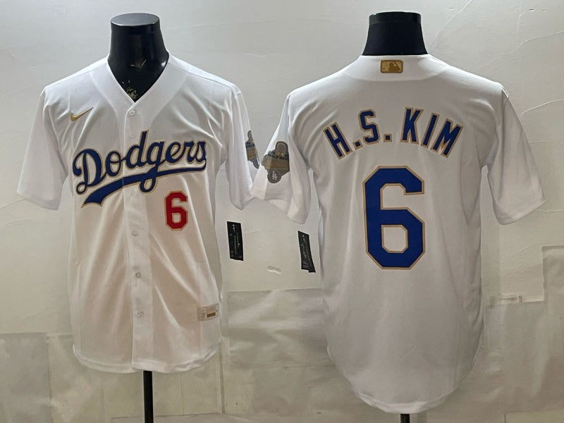 Los Angeles Dodgers #6 H.S KIM Dodgers Platinum V2