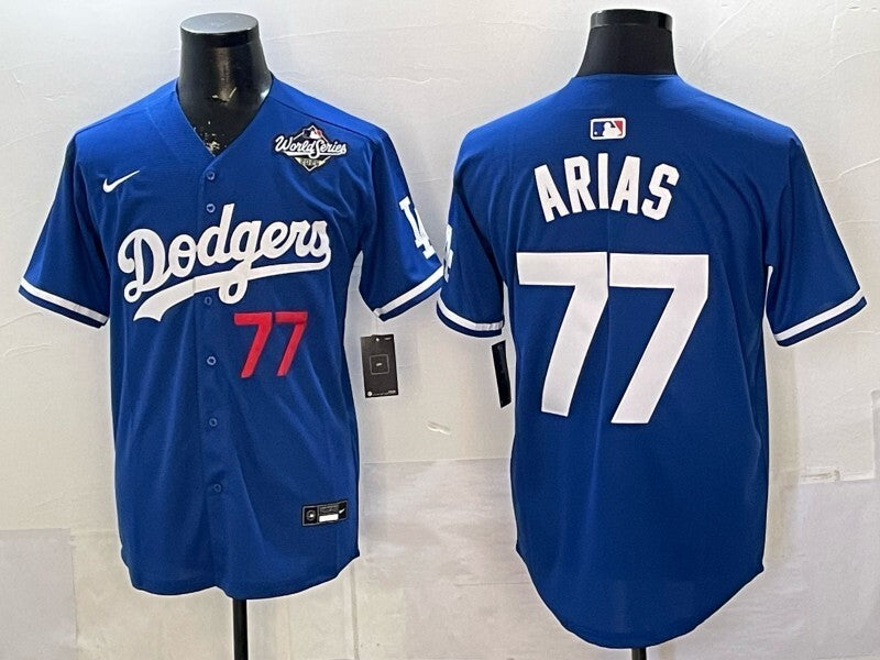 Los Angeles Dodgers #77 Arias Dodgers Adult Style 3