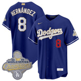 Los Angeles Dodgers #8 Enrique Hernández Royal 2026 Alternate Gold Collection