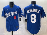 Los Angeles Dodgers #8 Enrique Hernandez Dodgers English Version Special Edition