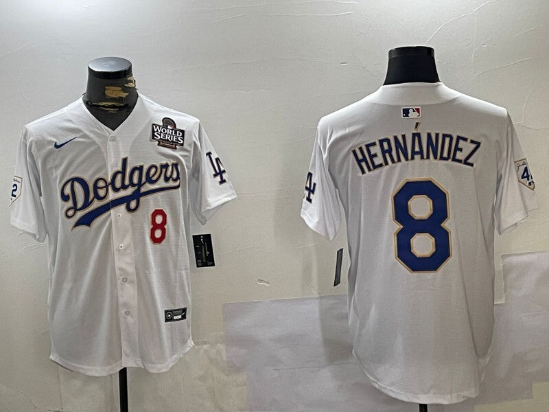 Los Angeles Dodgers #8 Kike Hernandez Dodgers Adult Style 3
