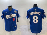 Los Angeles Dodgers #8 Kike Hernandez Dodgers Adult Style 4