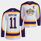 Los Angeles Kings #11 anze-kopitar-2022 white-reverse-retro-2.0-authentic-primegreen-jersey