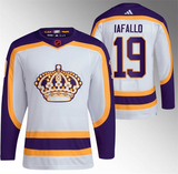 Los Angeles Kings #19 Alex Iafallo White 2022 Reverse Retro