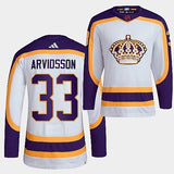 Los Angeles Kings #33 viktor-arvidsson-2022 white-reverse-retro-2.0-authentic-primegreen-jersey