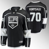 Los Angeles Kings #70 Joonas Korpisalo Home Black