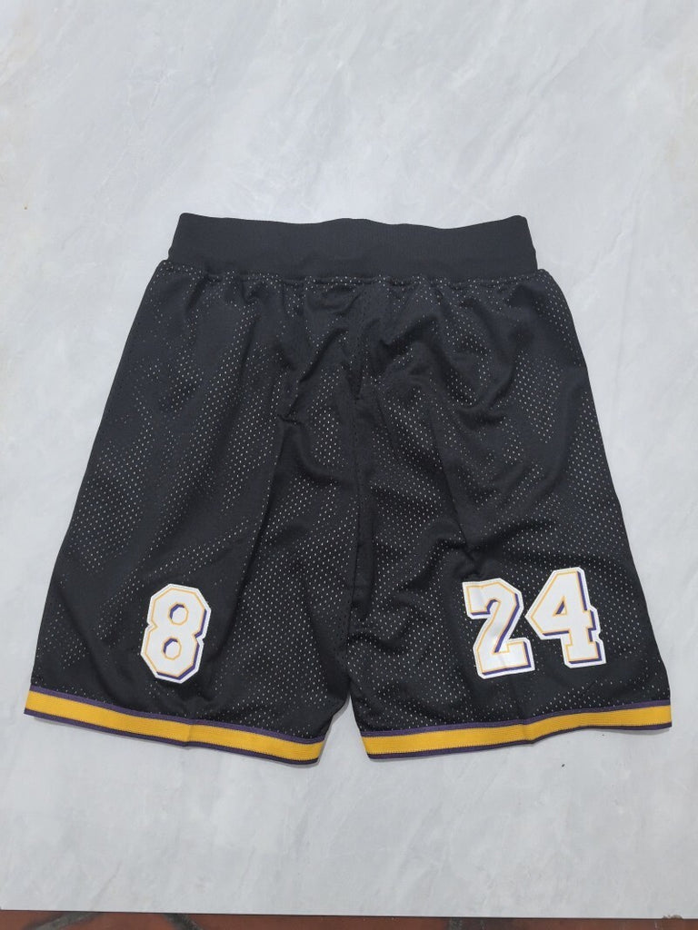 Los Angeles Lakers Lakers Black Retro Shorts Style 1