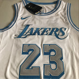 Los Angeles Lakers #23 James 2021 city jersey white Style 7