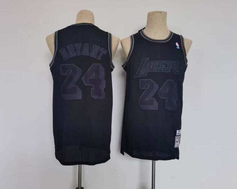 Los Angeles Lakers #24 Kobe Bryant Lakers 24 Black Retro New