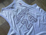 Los Angeles Lakers #24 Kobe Bryant Lakers 24 Kobe Adidas Christmas All-White Embroidered Jersey Style 7