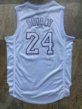 Los Angeles Lakers #24 Kobe Bryant Lakers 24 Kobe Adidas Christmas All-White Embroidered Jersey Style 9