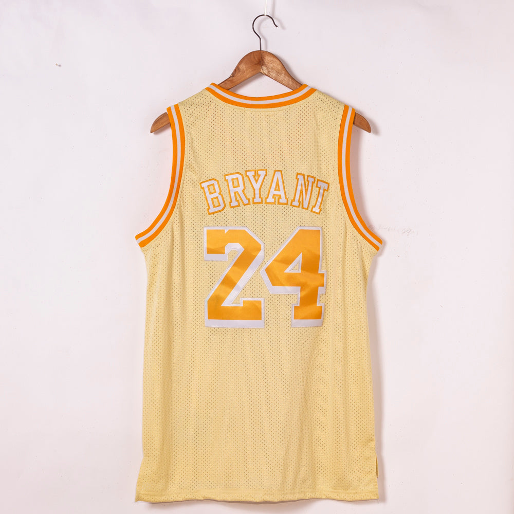 Los Angeles Lakers #24 Kobe Bryant Lakers 24 Yellow Limited Edition Style 1