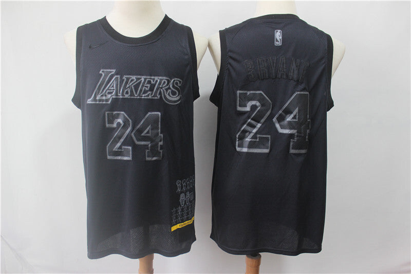 Los Angeles Lakers #24 Kobe Bryant Lakers 24 # 2019 New Black MVP Honor Jersey