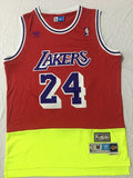 Los Angeles Lakers #24 Kobe Bryant Lakers 24 # Kobe Red + Edition Premium Mesh Jersey Style 2