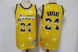 Los Angeles Lakers #24 Kobe Bryant Lakers 24 # Yellow Print Edition Jersey