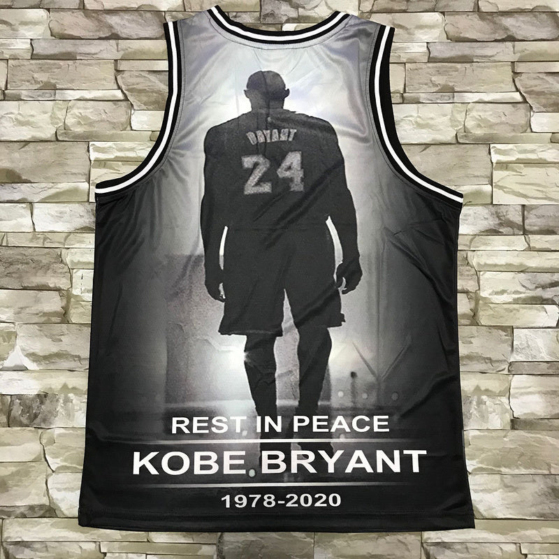 Los Angeles Lakers #24 Kobe Bryant Lakers Kobe Salute Edition Black Style 1