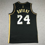 Los Angeles Lakers #24 Kobe Bryant New Black Gold Style 1