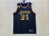 Los Angeles Lakers #24 Kobe Bryant New Lakers 24 # City Edition Kobe Black Style 2