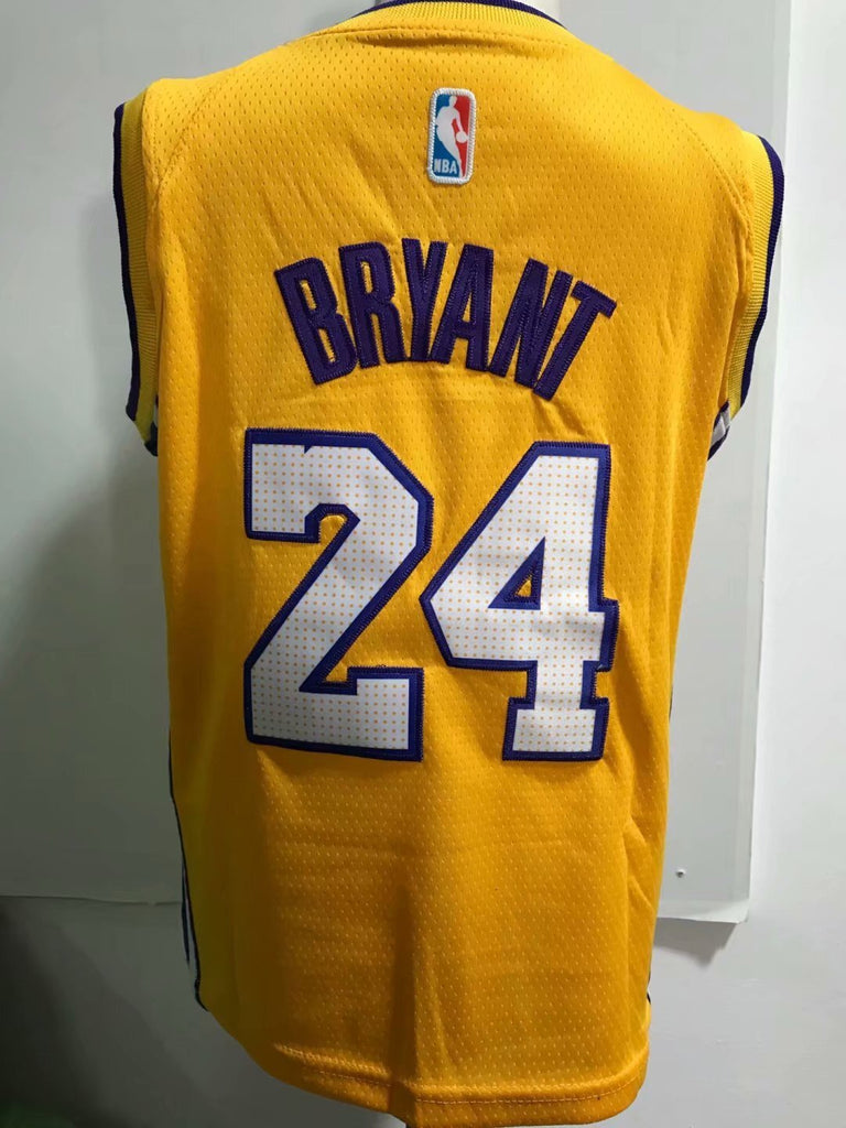 Los Angeles Lakers #24 Kobe Bryant Yellow Style 2